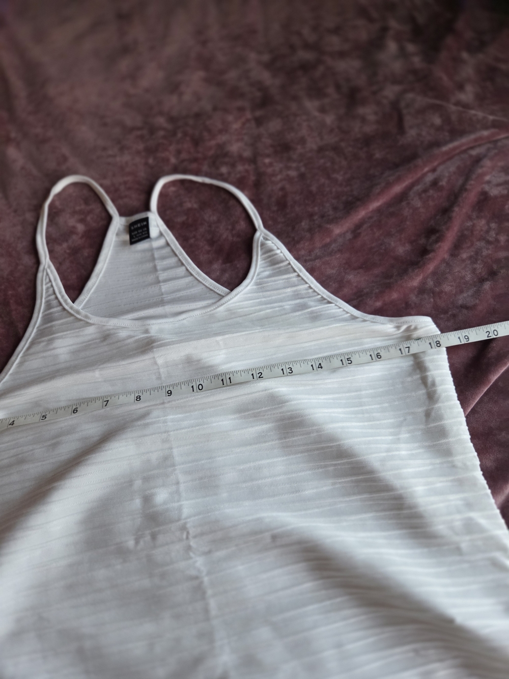 SHEIN White Ribbed Slim Racerback Tank - Picture 4 of 7